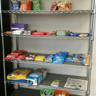 Snacks available.