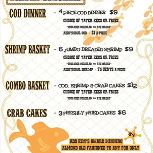 Friday menu