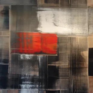 BJR Brian Reaume abstract painting at Marcia Evans Gallery