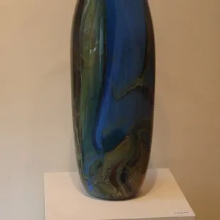 Dawson Kellog glass vase at Marcia Evans Gallery