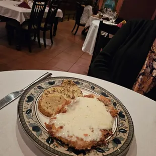 Veal Parmesan Alfredo with Roasted Potatoes