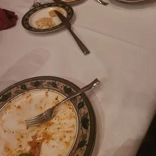 Clean plates on our end.