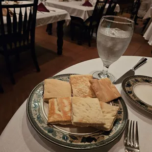 Complimentary Assorted Focaccia Bread
