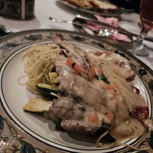 Veal Saltimbocca &amp; Angel Hair Pasta