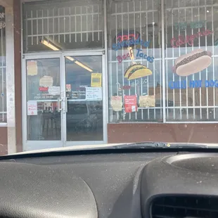 the front of a restaurant