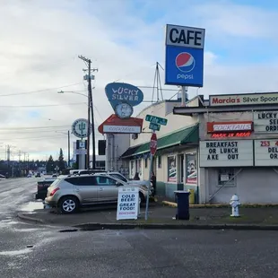 View of restaurant on South Tacoma Way.