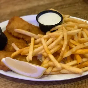Fish and chip- not bad.