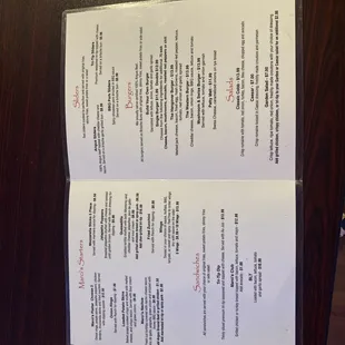 Marcis menu