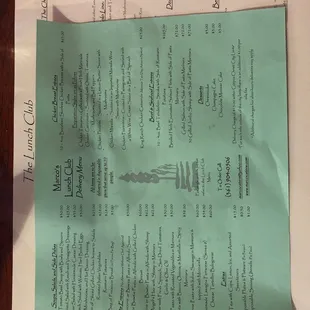 Delivery menu for nights and weekends. New spot!!!