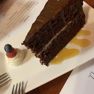 Amaretto Double Chocolate Cake