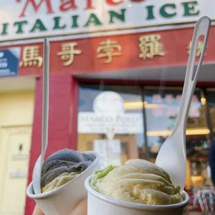 Sesame &amp; Pistachio, Pandan Leaf &amp; Durian