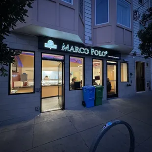 Outside.. during a rare quiet moment.