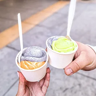 Thai Tea/Black Sesame &amp; Pandan/Black Sesame