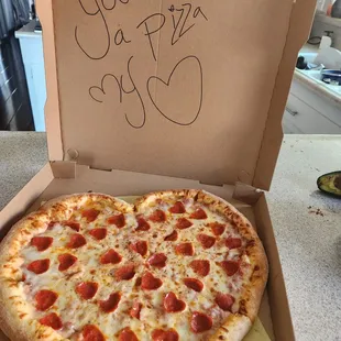 Valentines pizza