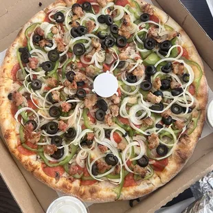 pizza, food