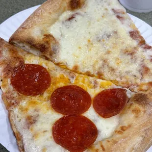 Special one cheese and one pepperoni