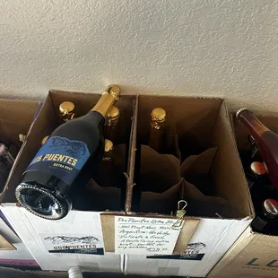 Wines each have a detailed description of