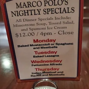 Specials