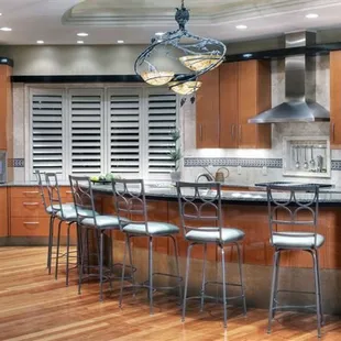 Plantation Shutters can accent a kitchen or any space.