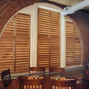 We make wood plantation shutters for any window.