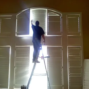 Large windows are no problem for Marco. We make motorized shutters for any large window.