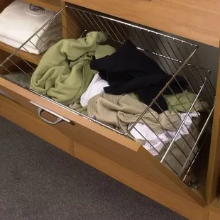 Pull-out hamper, one of our many available accessories