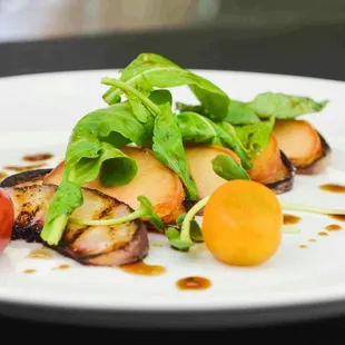 a plate of food on a table