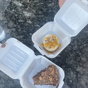 Bourbon Peach Cheesecake, Chocolate Cake