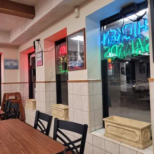 The remodeled dining area.