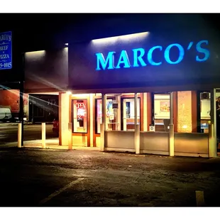 Marco&apos;s . (Austin/Fullerton) Pizza Italian Beef Hotdogs Burgers Chicken Steak Wings Gyros Chili Salads etc. Fast Service Big Parking.Nice.