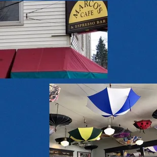 Loved all the umbrellas on the ceiling! SO Portland!!