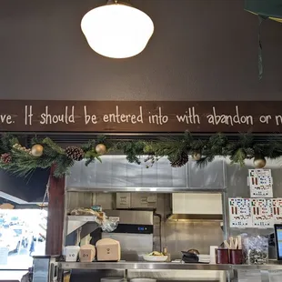 sushi and sashimi, interior