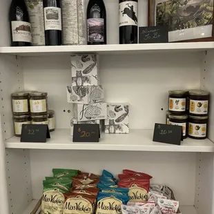 Local wine, games, marmalade and candied lemon