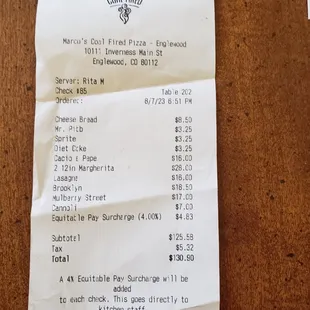 4% Equitable Pay Surcharge.  Bait and Switch 101!