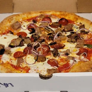 pizza, food
