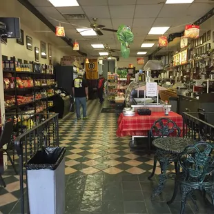 the inside of a restaurant