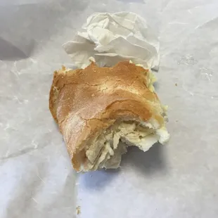 Chicken salad sand ... Oviously it was good