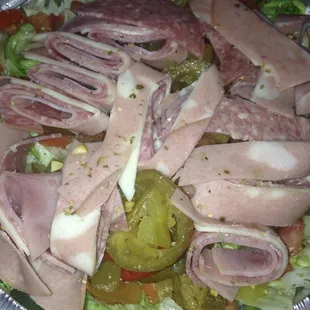 My bread less Italian sub!