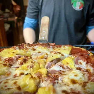 Prosciutto &amp; Fresh Pineapple Pizza
