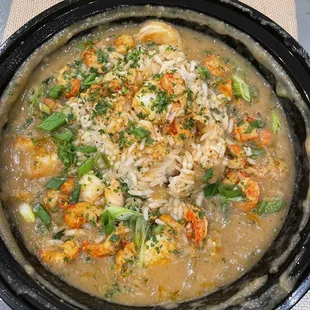 Shrimp and Crawfish Étouffée   Very large quantity and absolutely delicious!