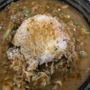 Shrimp and crawfish etouffee