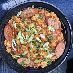 Jambalaya with chicken and sausage