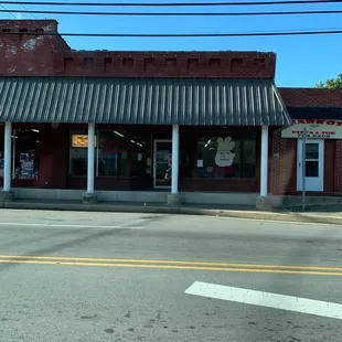 the front of the restaurant