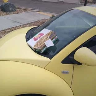 This is how I received my pizza.