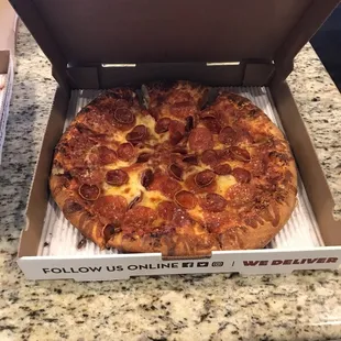 Delicious pepperoni.