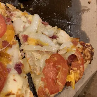 Onions just barely cooked.