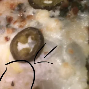 A roach on the pizza don't eat here