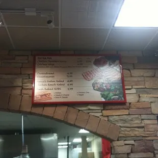 Subs, Wings, &amp; Sides Menu