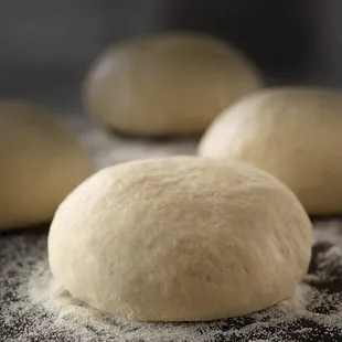 dough on a table