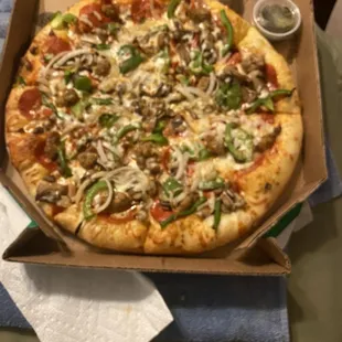 The deluxe with added ground beef. Too good!